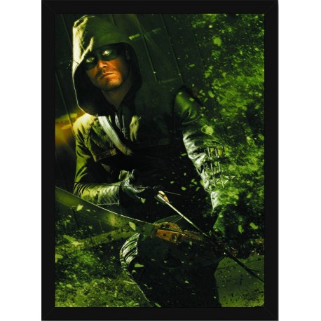 Quadro Poster Herois Arqueiro Verde 5411