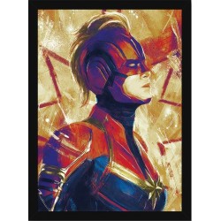 Quadro Poster Herois Capitao Marvel 5503