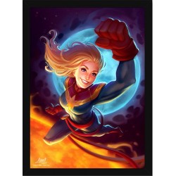 Quadro Poster Herois Capitao Marvel 5507