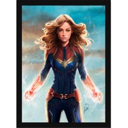 Quadro Poster Herois Capitao Marvel 5508