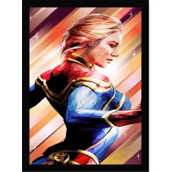 Quadro Poster Herois Capitao Marvel 5511