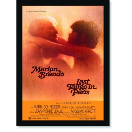 Quadro Poster Cinema Filme Last Tango in Paris