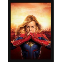 Quadro Poster Herois Capitao Marvel 5517