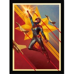 Quadro Poster Herois Capitao Marvel 5518