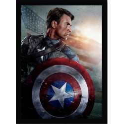 Quadro Poster Herois Capitao America 5530