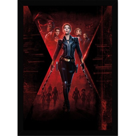 Quadro Poster Herois Viuva Negra 5788