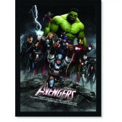 Quadro Poster Cinema Filme Vingadores Avengers