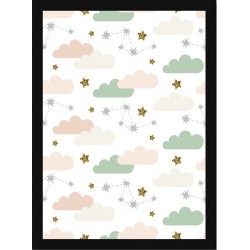 Quadro Poster Art Digital Mosaico Infantil 5904