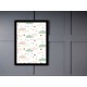 Quadro Poster Art Digital Mosaico Infantil 5904