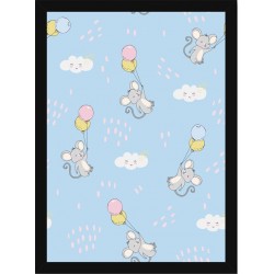 Quadro Poster Art Digital Mosaico Infantil 5907