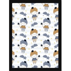 Quadro Poster Art Digital Mosaico Infantil 5914