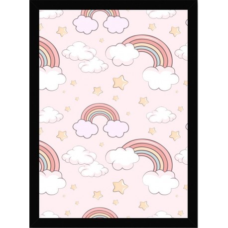 Quadro Poster Art Digital Mosaico Infantil 5972