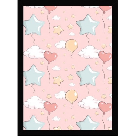 Quadro Poster Art Digital Mosaico Infantil 5982