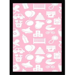 Quadro Poster Art Digital Mosaico Infantil 6012