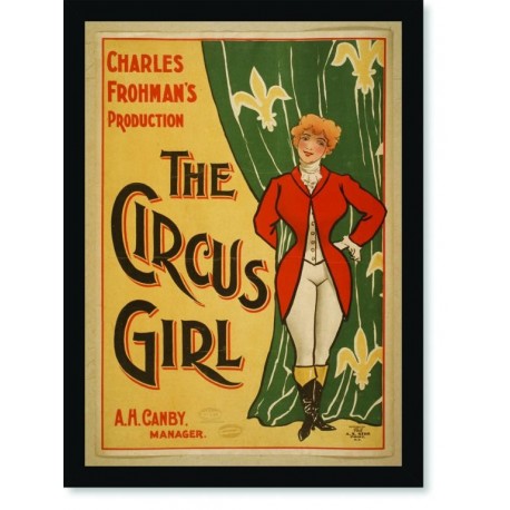 Quadro Poster Cinema The Circus Girl Frohmas
