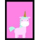 Quadro Poster Infantil Unicornio 6018