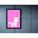 Quadro Poster Infantil Unicornio 6018