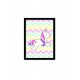 Quadro Poster Infantil Unicornio 6019