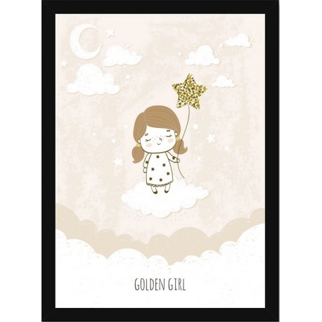 Quadro Poster Infantil Golden Girl 6022