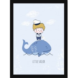 Quadro Poster Infantil Pequeno Marinheiro 6024