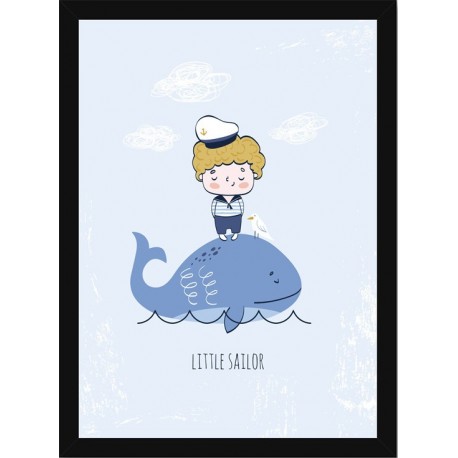 Quadro Poster Infantil Pequeno Marinheiro 6024