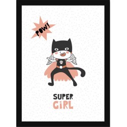 Quadro Poster Infantil Super Girl 6027