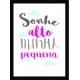 Quadro Poster Infantil Frase Menina 6031
