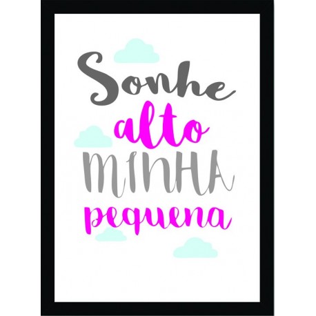 Quadro Poster Infantil Frase Menina 6031