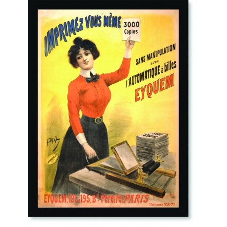 Quadro Poster Propaganda Eyquem Imprimez