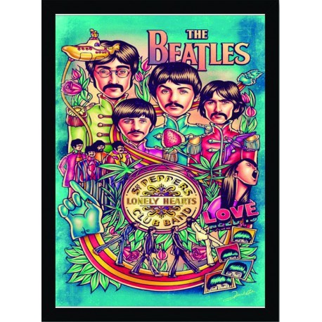 Quadro Poster Grandes Nomes da Musica Beatles 6252