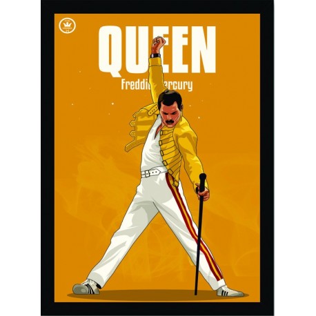 Quadro Poster Grandes Nomes da Musica Fred Mercury 6270