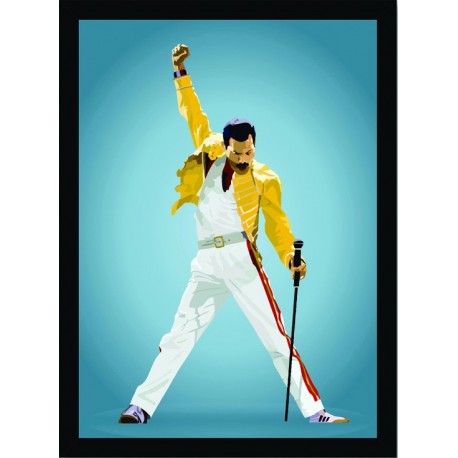Quadro Poster Grandes Nomes da Musica Fred Mercury 6272