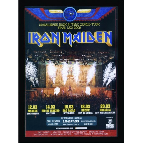 Quadro Poster Grandes Nomes da Musica Iron Maiden 6291