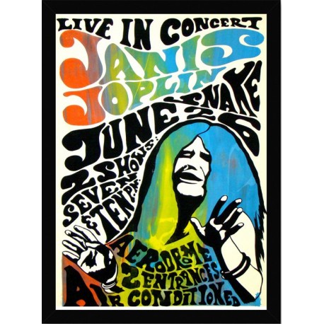 Quadro Poster Grandes Nomes da Musica Janes Joplin 6296