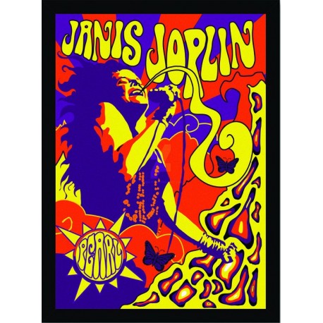 Quadro Poster Grandes Nomes da Musica Janes Joplin 6297