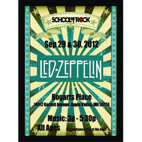 Quadro Poster Grandes Nomes da Musica Led Zeppelin 6303