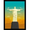 Quadro Poster Maravilhas do Mundo Cristo Redentor 6375