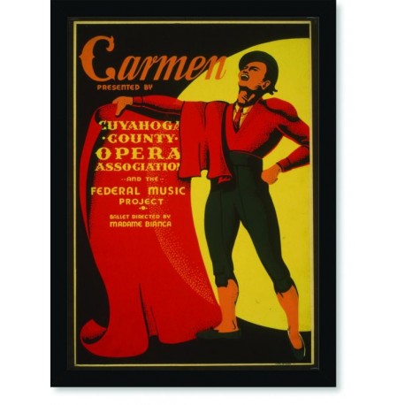 Quadro Poster Propaganda Carmen Presented