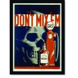 Quadro Poster Propaganda Dont Mix Fm