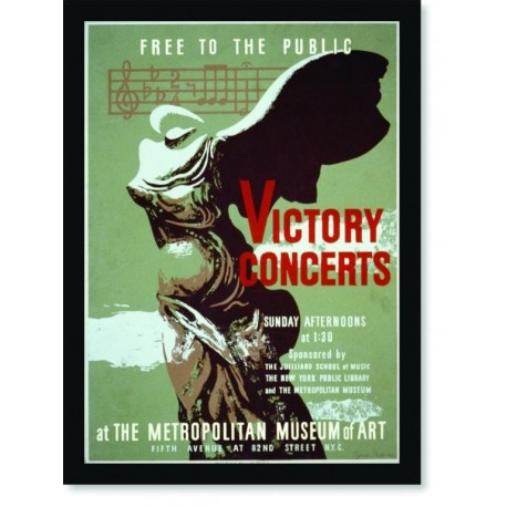 Quadro Poster Propaganda Victory Concerts