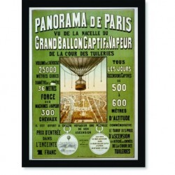 Quadro Poster Propaganda Panorama de Paris