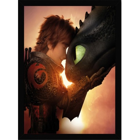 Quadro Poster Cinema Como Treinar seu Dragao 6883