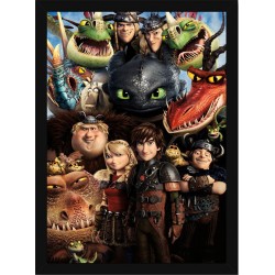 Quadro Poster Cinema Como Treinar seu Dragao 6891