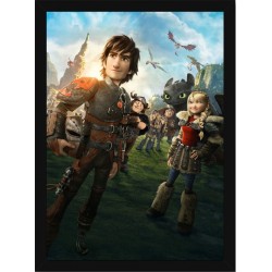 Quadro Poster Cinema Como Treinar seu Dragao 6894