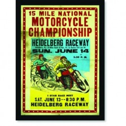 Quadro Poster Propaganda Motorcycle Championship