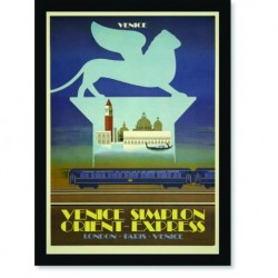 Quadro Poster Propaganda Venice Simplon Orient Express