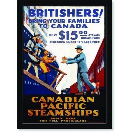 Quadro Poster Propaganda Canadian Pacific Steamships