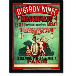 Quadro Poster Propaganda Biberon Pompe Monchovaut