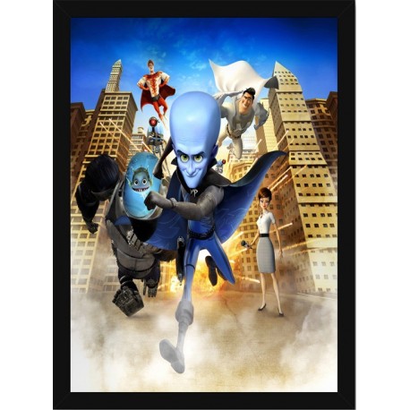 Quadro Poster Art Digital Megamente 7059