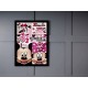 Quadro Poster Art Digital Disney 7080